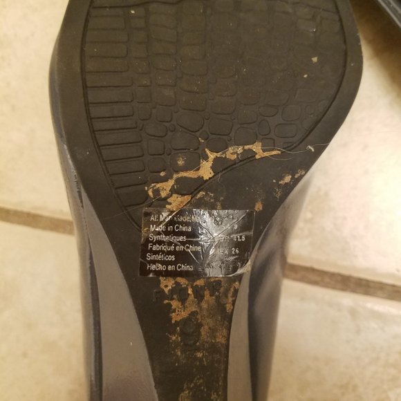 Fioni Slate Blue Wedge Heels - Picture 4 of 5